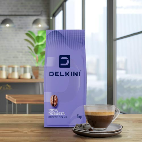 دانه قهوه 100 درصد روبوستا یک کیلوگرمی
