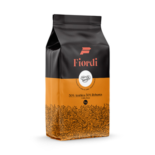 دانه قهوه 50% عربیکا-50% روبوستا 5 کیلوگرمی - برند فیوردی
