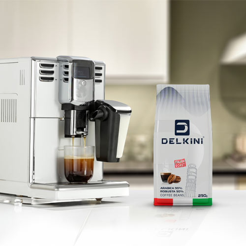 دانه قهوه 50 عربیکا 50 روبوستا ایتالین روست 250 گرمی