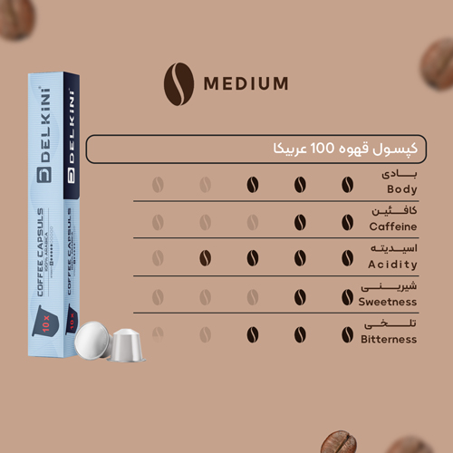 کپسول قهوه 100% عربیکا