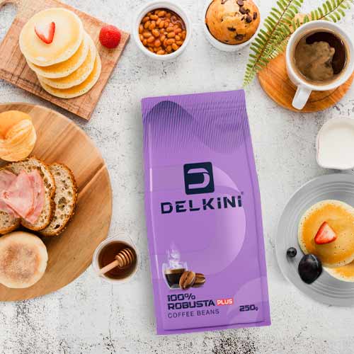 دانه قهوه 100 درصد روبوستا پلاس 250 گرمی