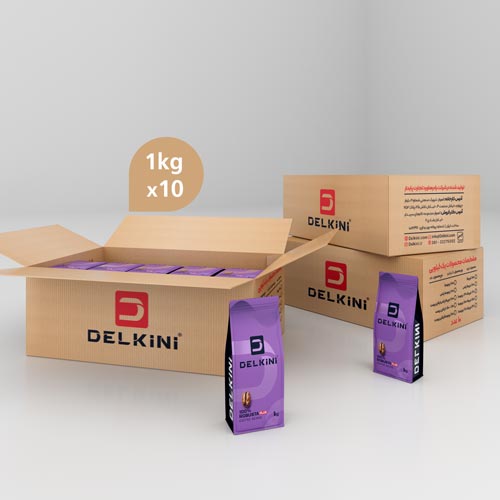 دانه قهوه 100 درصد روبوستا پلاس-یک کارتن